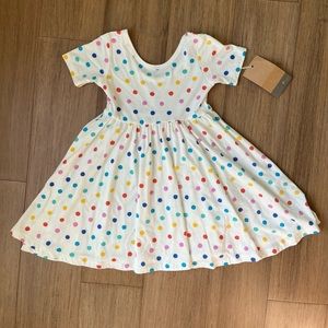 Kyte Baby NWT Bamboo Twirl Dress LE Polka Dot 18-24 months